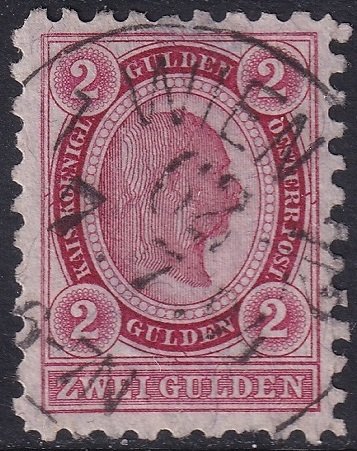 Austria 1890 Sc 64 used Wien cancel perf 9.25