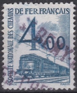 France 1960 4F Blue Used Parcel Post