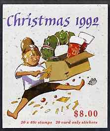 Booklet - Australia 1992 Christmas $7.60 booklet complete...