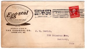 US Cover 1906 Poultry Advertising Kansas City to Sandusky ...   7503037