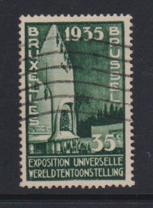 Belgium #258  used  1934  exhibition  35c