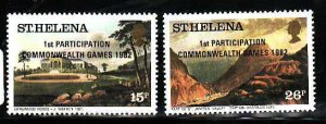 St. Helena-Sc#376-7- id7-unused NH set-Sports-Commonwealth games-1982-