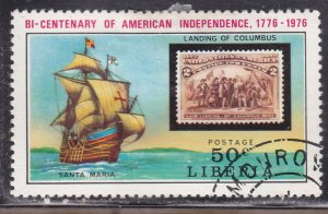 Liberia 708 American Revolution Bicentennial 1975