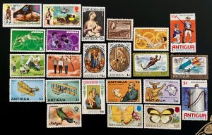 ANTIGUA: Lot of 23 ANTIGUA Stamps / MNH / Mint Never Hinged