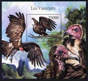 COMORO ISLANDS - 2011 - Vultures - Perf Souv Sheet - MNH - Private Issue