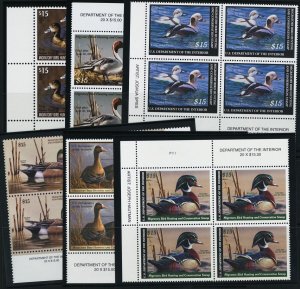 RW39-79, MNH VF/XF Duck Plate Blocks - Hand Selected! CV $4287 * Stuart Katz