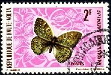 Butterfly, Burkina Faso stamp SC#245 used