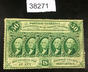 MOMEN: US STAMPS #PC12 POSTAGE CURRENCY LOT #38271