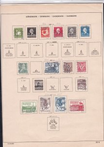 denmark stamps page ref 18173
