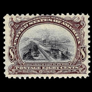 WCstamps: U.S. Scott #298 / 8c Pan America, VG/F, Mint OGnh / CV $230