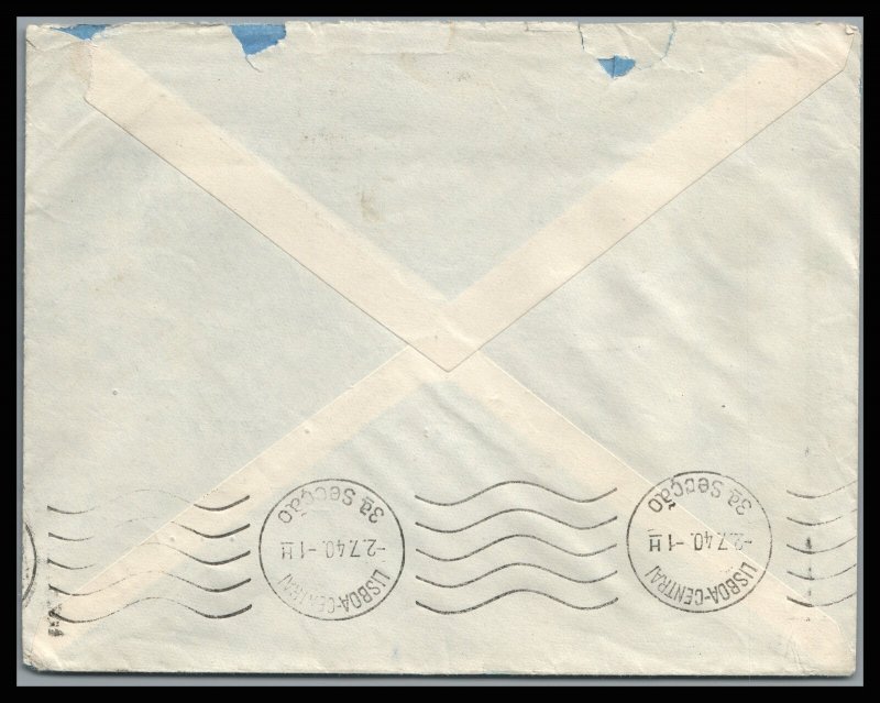France 1940 Airmail Cover to Fur Merchant in New York