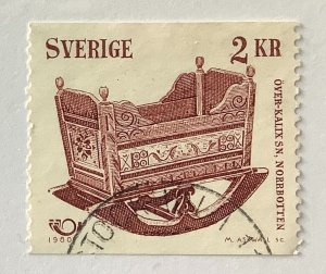 Sweden 1980 Scott 1332 used - 2kr, Cradle from North Bothnia, 19th century