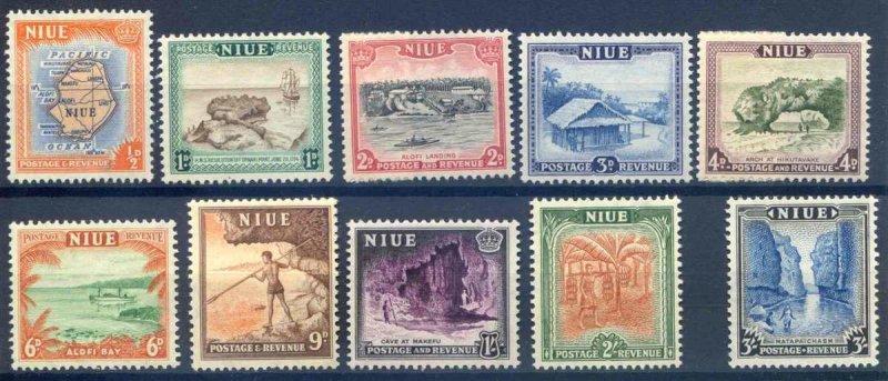 Niue SG113/122 Mounted mint