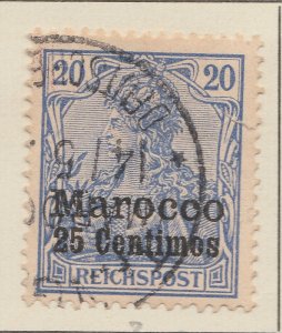 Morocco Morocco Germany Empire OFFICE IN MOROKKO 1905 Unwmk 25c Used A28P17F27580-