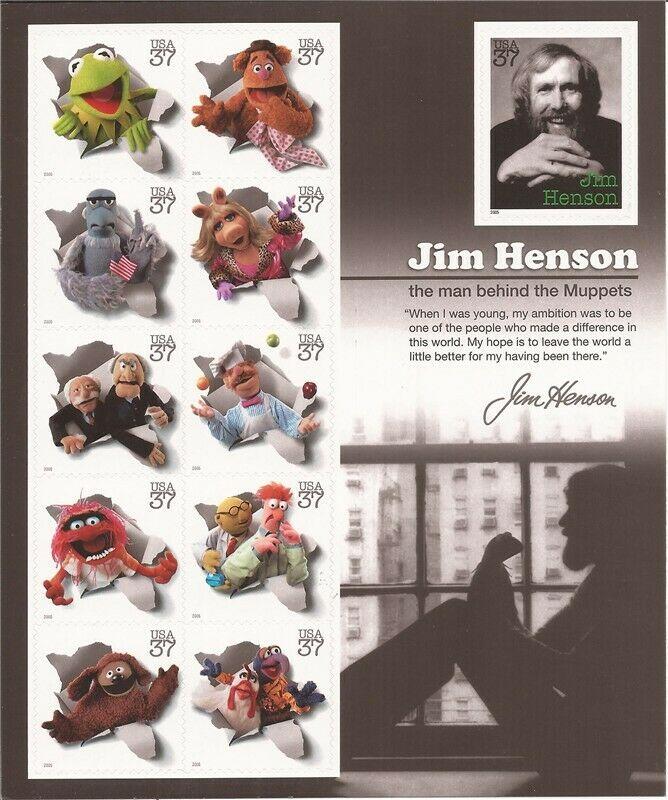 USA 2005 Jim Henson & Muppets - 11 Stamp Sheet - Scott #3944