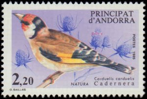 Andorra French Administration #340-341, Complete Set(2), 1985, Birds, Never H...