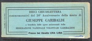 Italy Garibaldi Cinderella Poster Stamp Full Booklet a774