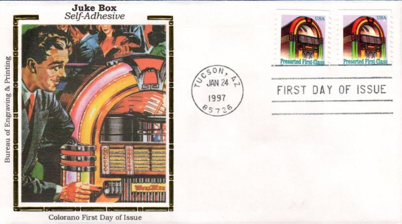 #2912B Juke Box Colorano FDC