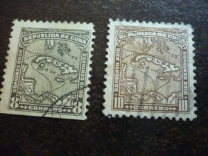 Stamps - Cuba - Scott# 253-262 - Used Set of 10 Stamps