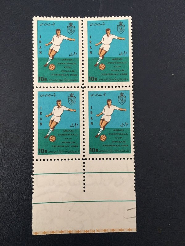 Middle East, MNH  **, P, 1968 , Shah,  Block, Pars,Sc#1475-6,soccer, Football,