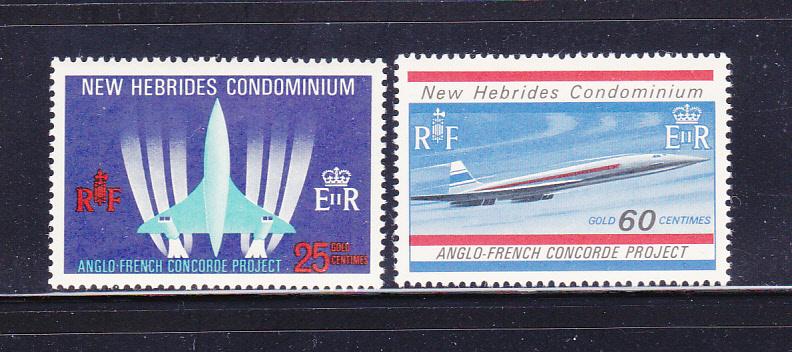 New Hebrides, British 130-131 Set MNH Planes