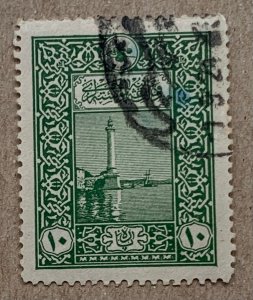 Turkey 1916 10pa Lighthouse, p12.5, nicely used. Scott 424, CV $0.50. Isfila 882