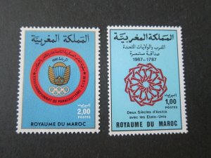 French Morocco 1982 Sc 625,642 set MNH