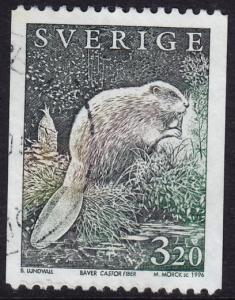 Sweden - 1996 - Scott #1930 - used - Beaver