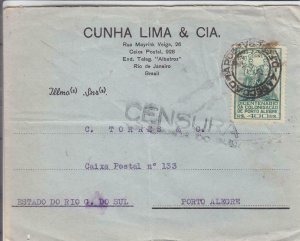 1941, Rio de Janeiro to Porto Alegre, Brazil, Censored, See Remark (C3554)