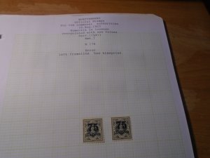 Wurttemberg  #   O81   Mint /