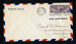 # C12 First Day Cover addressed with common cachet dated 2-10-1930