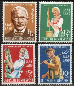 Saar Sc #B123-B126 Mint Hinged