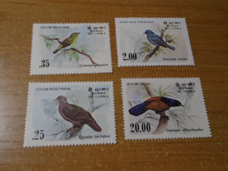 Birds : Sri Lanka  #  691-94  MNH