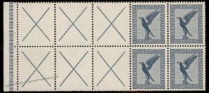 Germany 1931 HB49B 20pf Airmail Booklet Pane XF MNH 73999