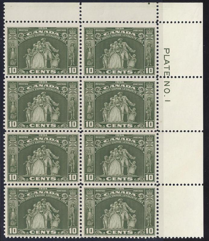 CANADA 209 VF NH Plte Blk 4+4 (111517)