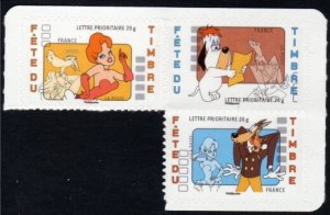 Scott #3419-21 Cartoon Characters bklt singles MNH