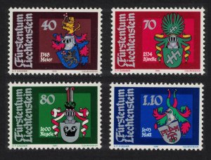 Liechtenstein Arms of Bailiffs 2nd series 4v 1981 MNH SG#763-766