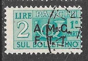 Italy Trieste Q14a: 2l Poat Horn O/P, used, F-VF