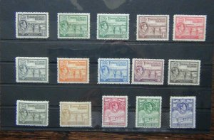 Turks and Caicos Islands 1938 - 45 set to 10s (1/4d 1/2d x 1 1d Unused)