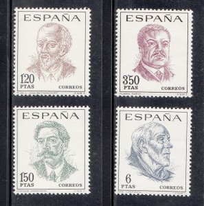 Spain Scott #1500-1503 MH