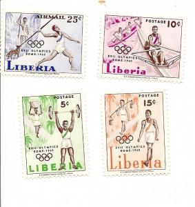 Liberia 390-392,C126 MNH
