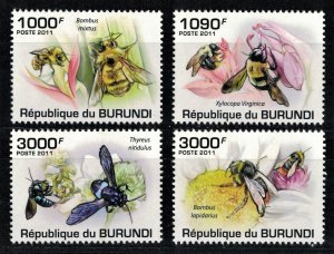 BURUNDI 2011 - Bees / complete set MNH