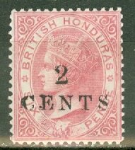 JS: British Honduras 20 mint CV $190