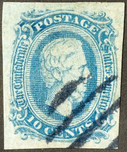 Confederate CSA Stamps # 11 Used XF Neat cancel