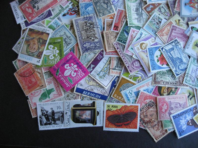 Hoard breakup mixture 250 BRITISH WEST INDIES Duplicates & mixed condition