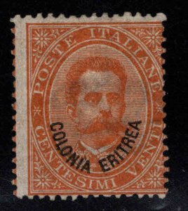 ITALY COLONIA ERITREA SCOTT#5  SASSONE#5 MINT HINGED type B black overprint