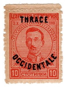 (I.B) Bulgaria Postal : Western Thrace 10c