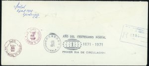 Guatemala 1971 City UN Food Program Day #C466 FDC Chavarry Bilak Signed Airmail