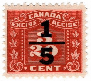 (I.B) Canada Revenue : Excise Tax 1/5c on 3/20c OP