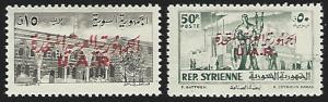 Syria (U.A.R.) #33-34 Mint Lightly Hinged Full Set of 2